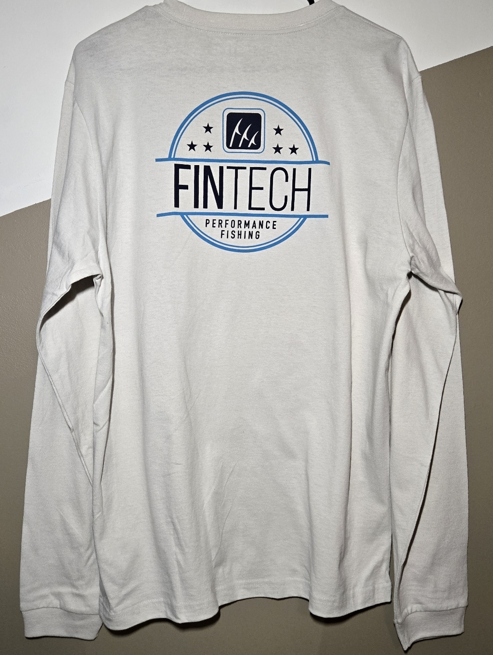 Fintech Mens Performance Fishing Heavy Duty Longsleeve Shirt Graphic Size Medium